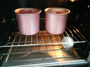 9.入预热好的烤箱，中下层 160度50分钟