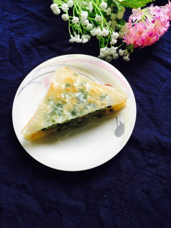云吞皮葱花煎饼