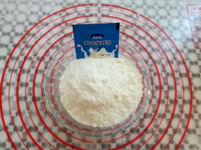 准备好需要的奶粉和酸奶菌粉