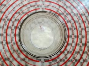 倒入适量的酸奶盖过麦片