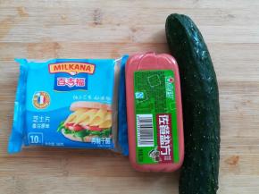 准备好做三明治夹馅的材料