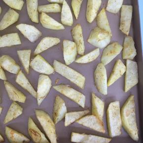 取出逐块翻面。