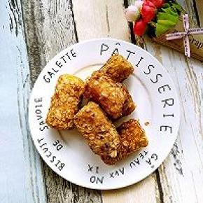 依次全部沾满燕麦片