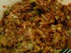 准备好肉馅