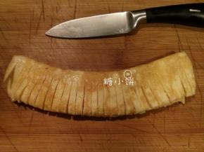 如图切条状，不完全切断