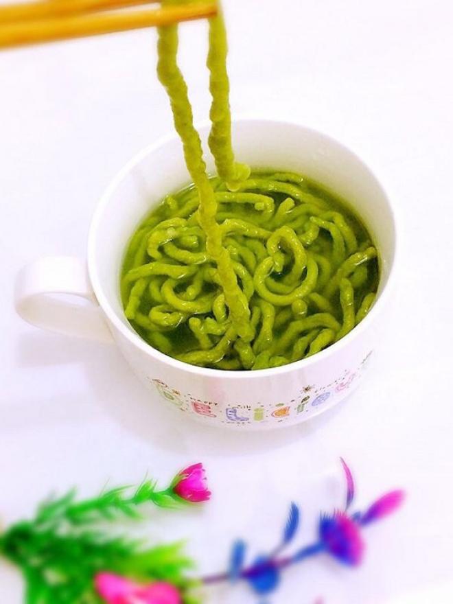自制菠菜面条