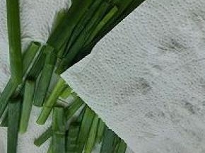 发酵的时间，先制作葱油酥，小葱洗净，用厨房纸吸干水份，切成碎末，将所有葱油酥材料混合待用