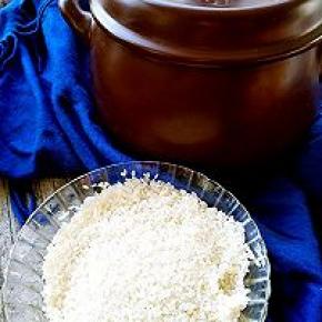 做法；大米清水淘洗干净