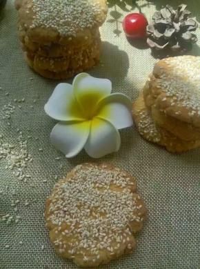 玉米面芝麻饼，有太阳的天气就是美！