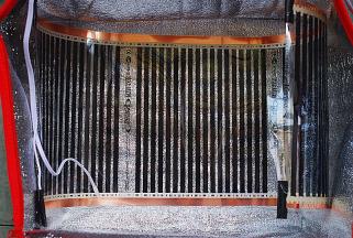 发酵箱中准备好发热片