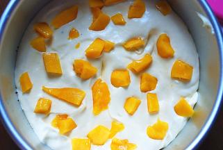 放入最后50G芒果丁