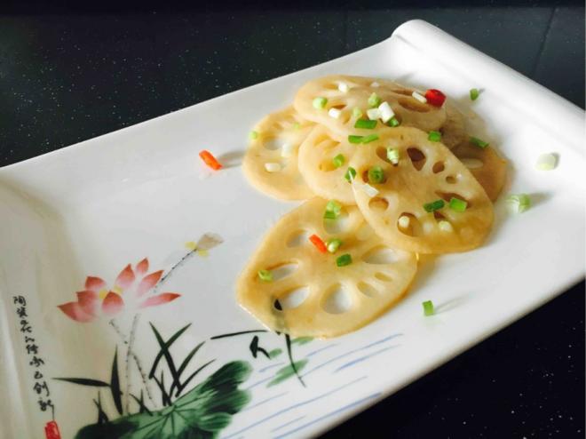 养阴清热 健康养生快手菜 葱油藕片