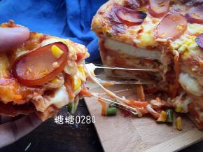 一层一层，满满的拉丝，满满的肉肉……超赞哦……