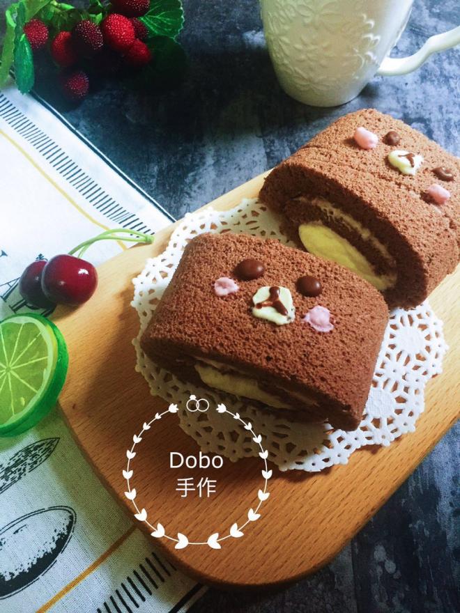 Fluff棉花糖之小萌熊可可蛋糕卷