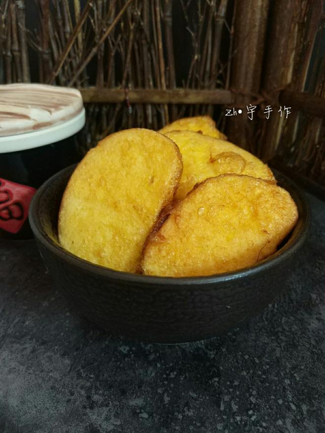 油炸鸡蛋馒头片