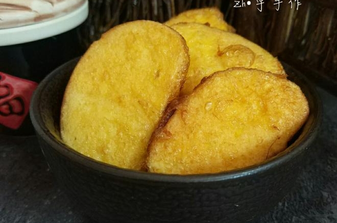 油炸鸡蛋馒头片