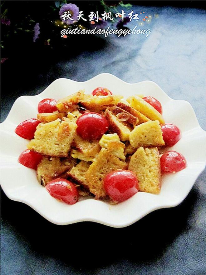 蕃茄虾皮炒饽饽