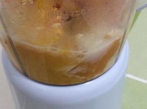 当看见南瓜都打成泥即可