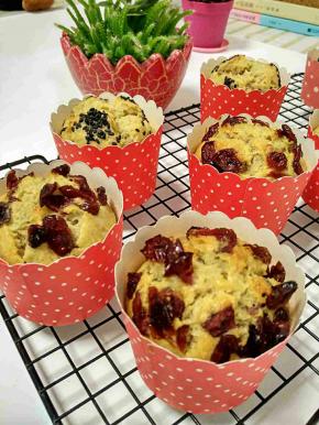 放进预热好的烤箱，上下火，一百八十度，二十分钟，表面金黄即可。