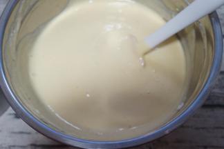 最后的面糊状态