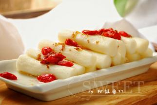 香甜的蜜汁山药就做好了。