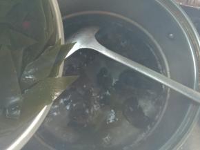 把木耳、海带焯水，开锅捞出。