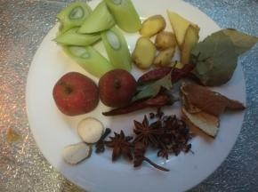 准备好调料。