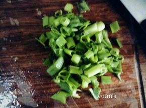 小葱切碎