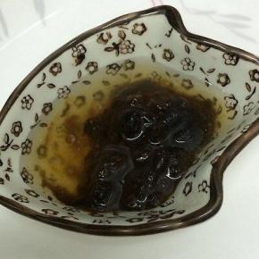 豆瓣酱用少许的水调均