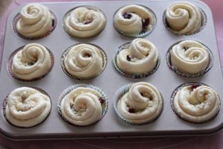 二次发酵（室温28度45分钟左右）两倍大表面刷牛奶。