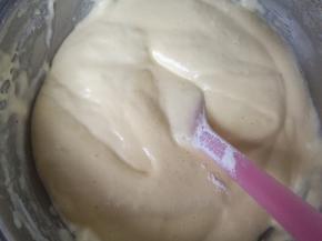 至无干粉无颗粒，切记不可划圈搅拌，会导致严重消泡。