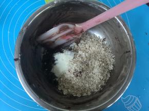 加入糖、燕麦。