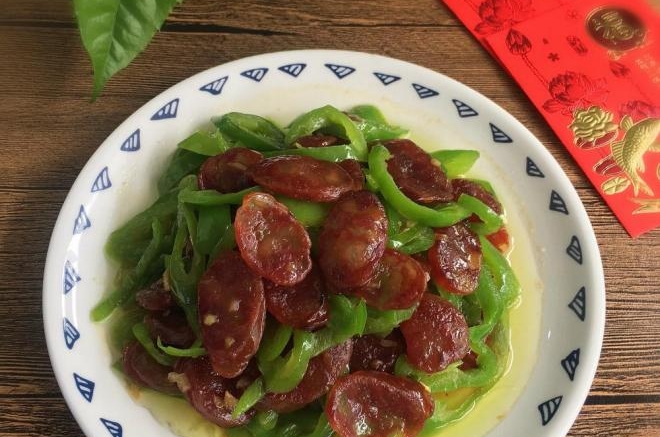 青椒炒腊肠