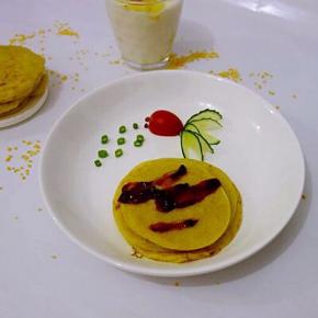 上面弄点番茄酱