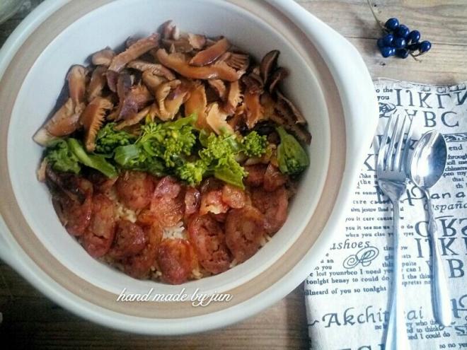 香肠煲仔饭