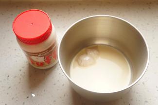 奶油加入液体棉花糖