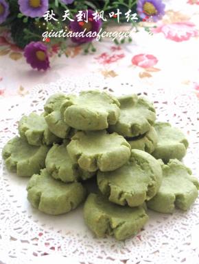 可以享受这清香美味的抹茶小饼干喽。