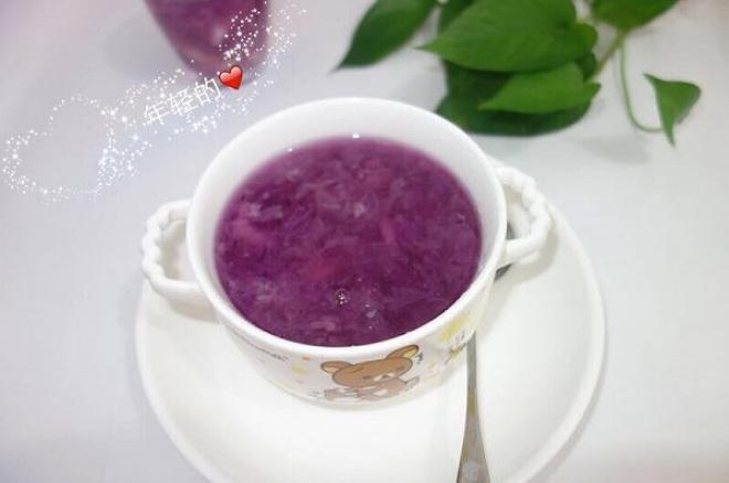 银耳紫薯百合羹