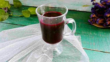 直接喝口感土腥味太重，可以加梨汁哦～～～