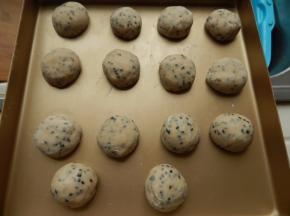 然后放烤盘发一个小时