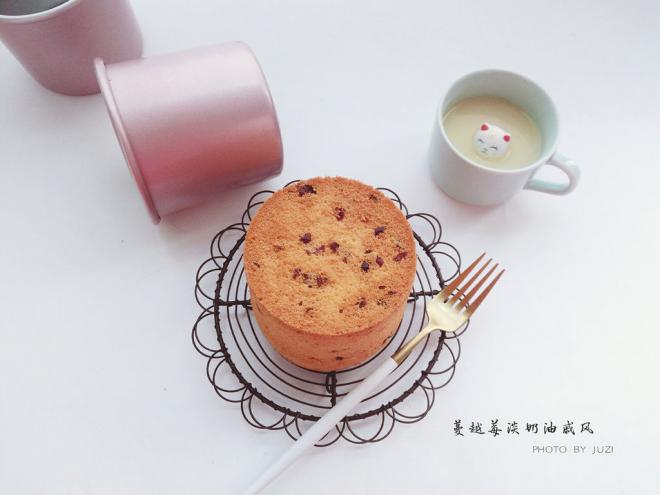 淡奶油蔓越莓戚风