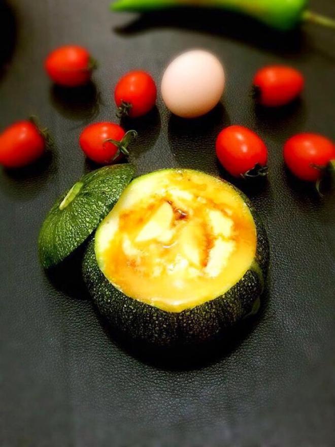 小南瓜酿日本豆腐鸡蛋