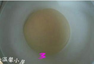 包子皮中的酵母放入250克清水中，搅拌至酵母溶化；接着将酵母水倒入面粉中，边倒边用筷子搅拌，直至面粉呈絮状。
     把面粉揉光滑的面团（如果揉不光滑，可以将面团先用打湿的屉布盖上，让面团醒六、七分钟后再揉，这样就会揉成光滑的面团啦）。