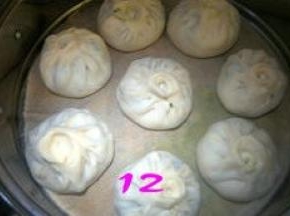 蒸锅中倒入适量的清水，在蒸屉上放上打湿的屉布（或在蒸屉上刷层薄油），然后把包好包子放在蒸屉上，盖上锅盖醒30分钟（二发一定要醒到位，否则蒸出来的包子会发不起来，面硬。判断醒好的程度：用手在包子表面轻按下，面皮能很快回复原状表示醒发到位。要是半天不能复原，则需要再醒一段时间。）。