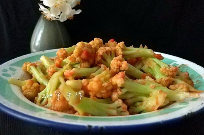 西红柿炒菜花