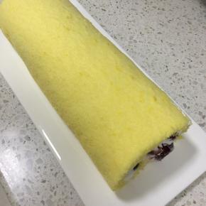 卷好的蛋糕卷很漂亮