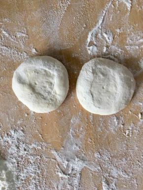 蘸一下面按压一下