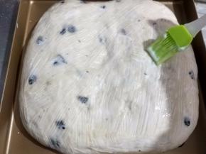 发酵至两倍大，表面shua蛋液（烤箱预热上下火200度）