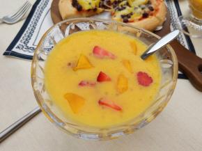 冰凉爽口的芒果西米露就做好啦！开始享用喽！