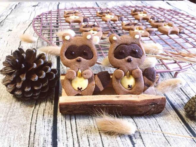 萌萌小浣熊饼干